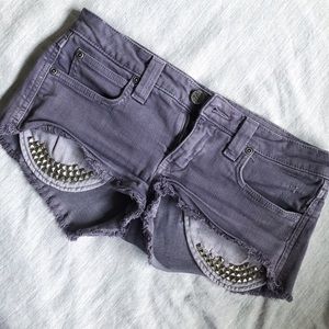 FRANKIE B. Studded Shorts